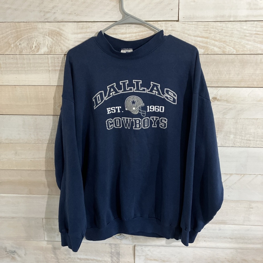 Vtg Dallas Cowboys Crewneck Sweatshirt Logo Athletic Mens 90s Sz XL NFL Football